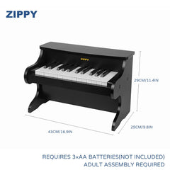 ZIPPY Kids Piano songbook included supports easy learning through illustrated tunes.