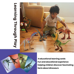Zippytots Carnotaurus toy with vivid colors for vivid pretend adventures.
