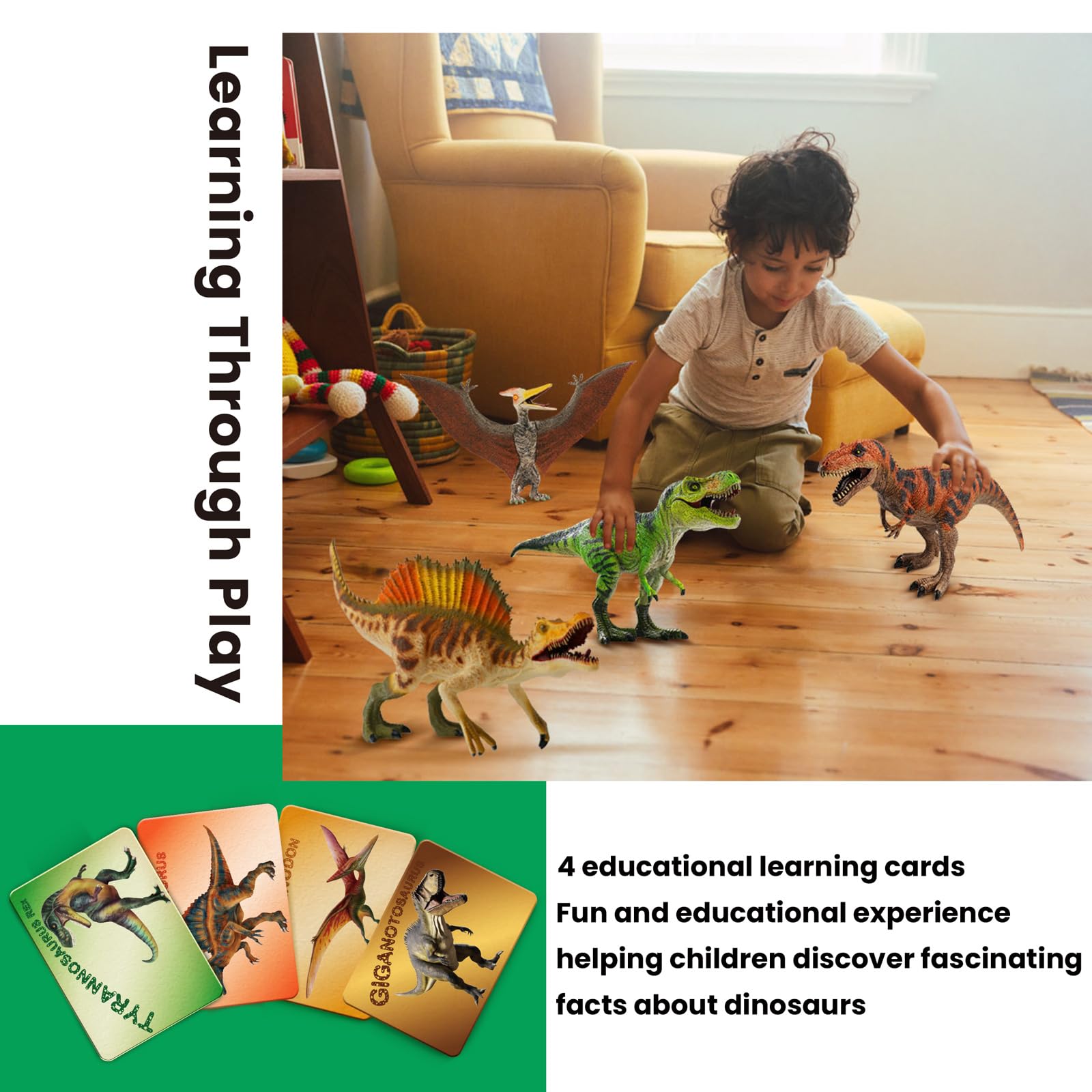 Zippytots Pteranodon figure showing wings for dynamic flight play.