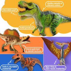 Zippytots Spinosaurus figure highlighting finned sail and bold coloring.