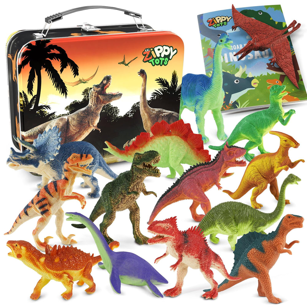Zippytots dinosaur figures with detailed sculpting for immersive pretend play