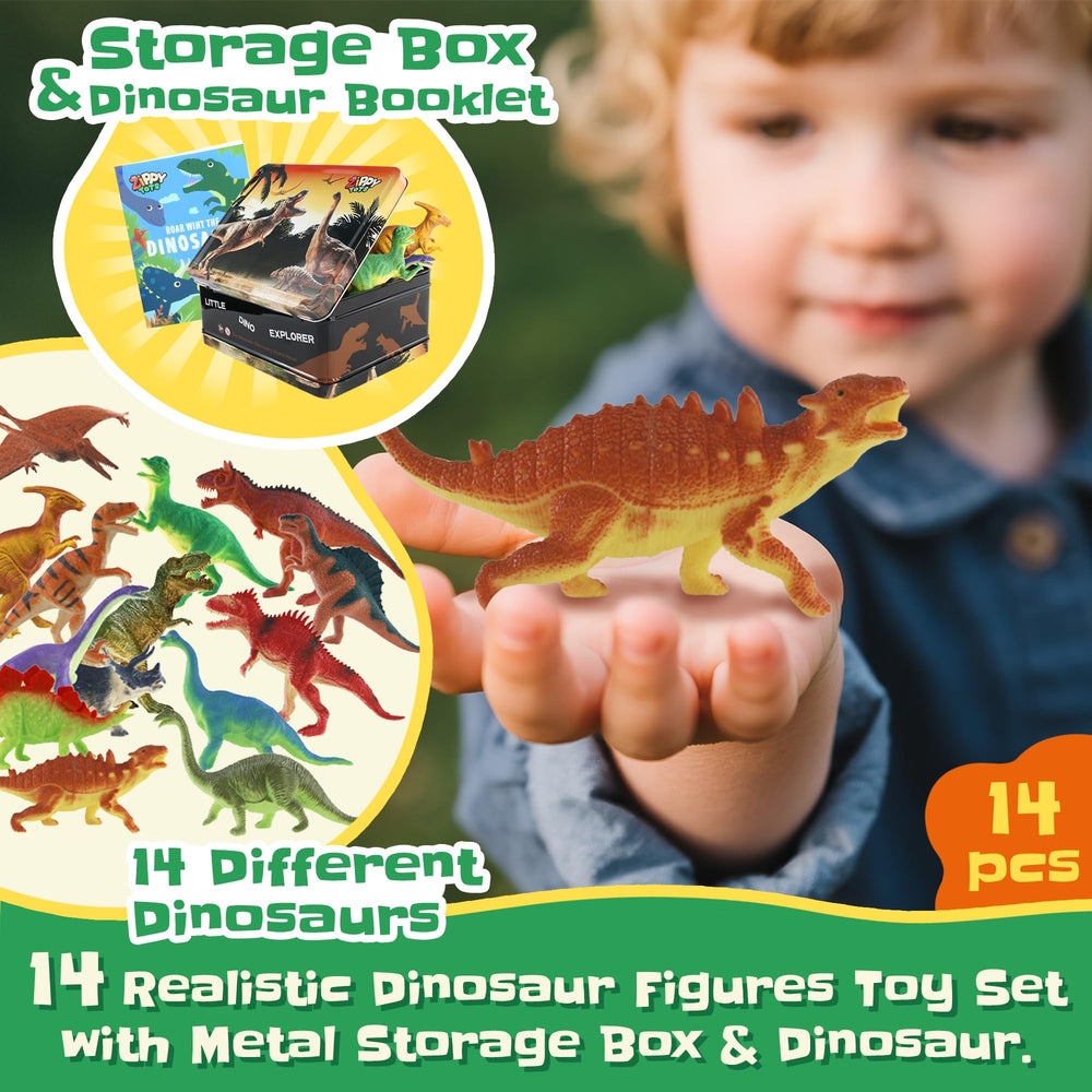 Zippytots packaging highlights a complete, ready-to-gift dinosaur set for birthdays