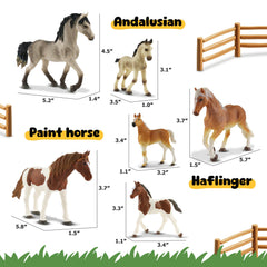 Zippytots adult horse figures for realistic role-play and dioramas.