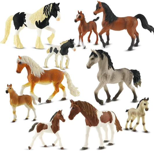 Zippytots horse figurine set with all breeds for imaginative play.