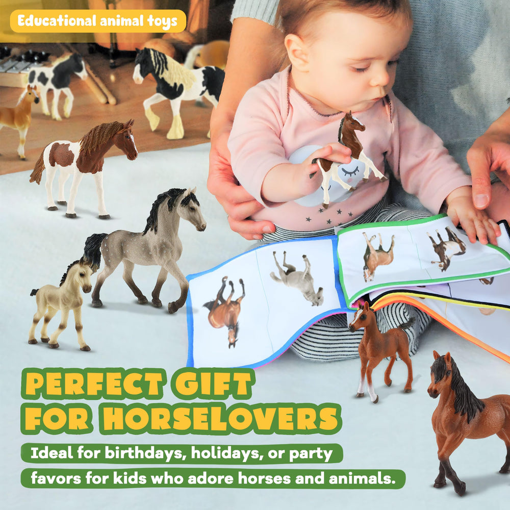Zippytots durable plastic horse figures withstand indoor and outdoor play.