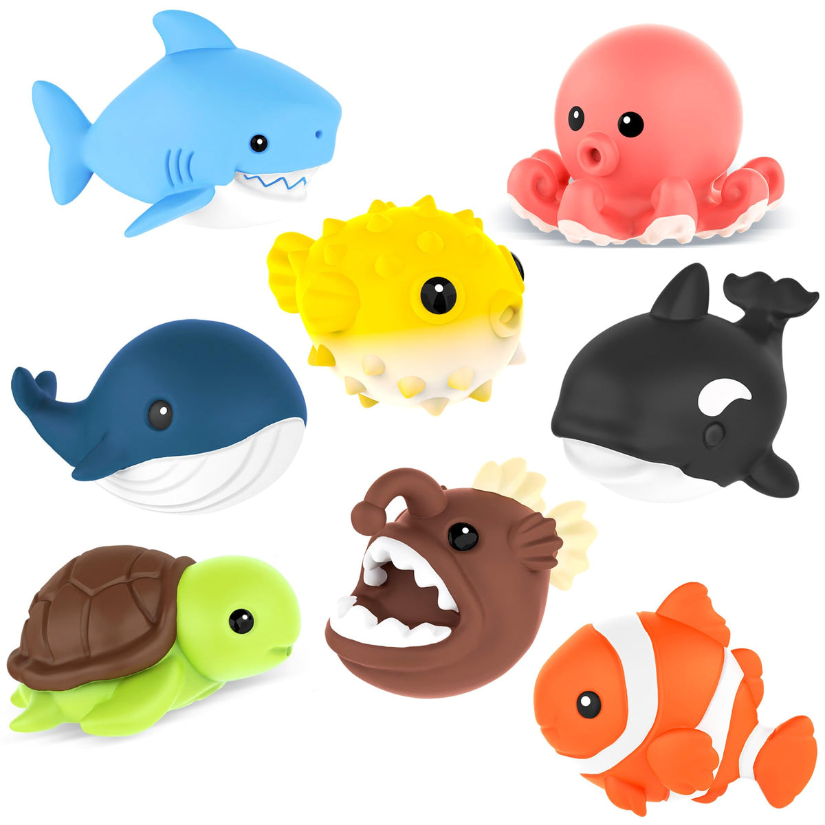 Zippytots octopus bath toy with mold-free design for easy cleaning