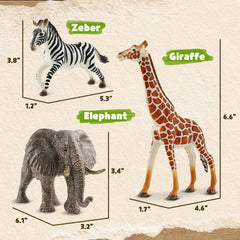 Zippytots safari giraffe figure with textured details for storytelling