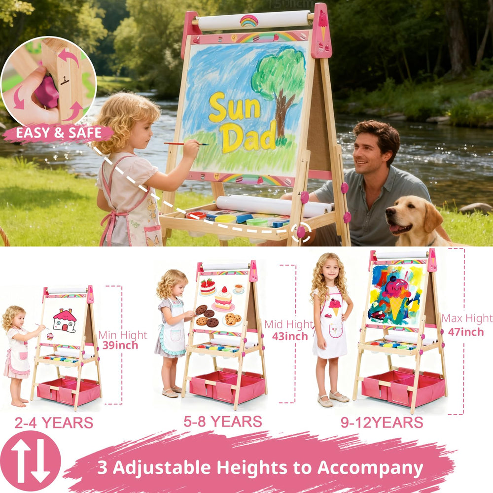 ZippyZebra three-paper-roll station enables large, shared art projects.