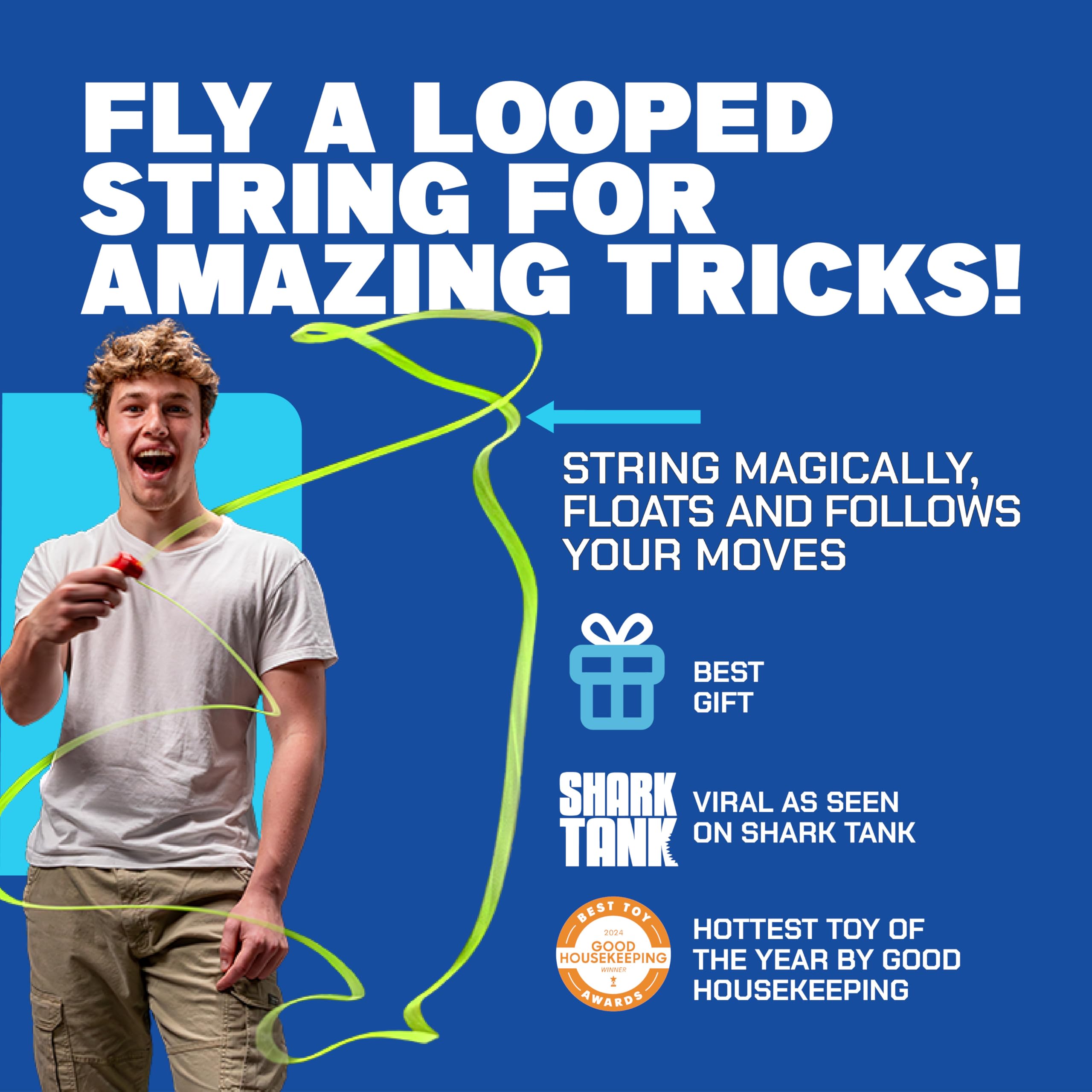 ZipString Original closeup loop detail highlights durable construction and smooth loop release.