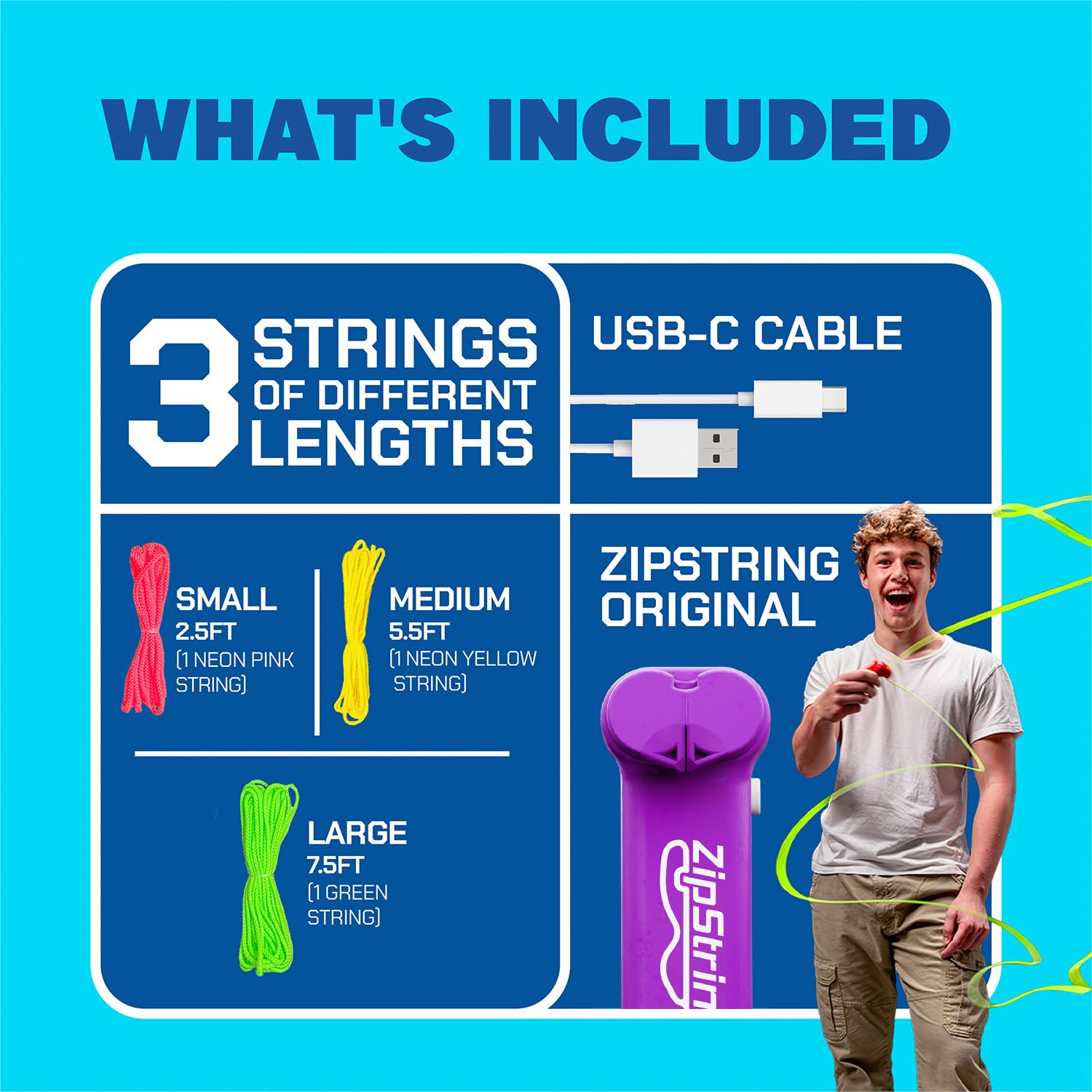 ZipString Original gift packaging variation hints at ready-to-gift excitement.