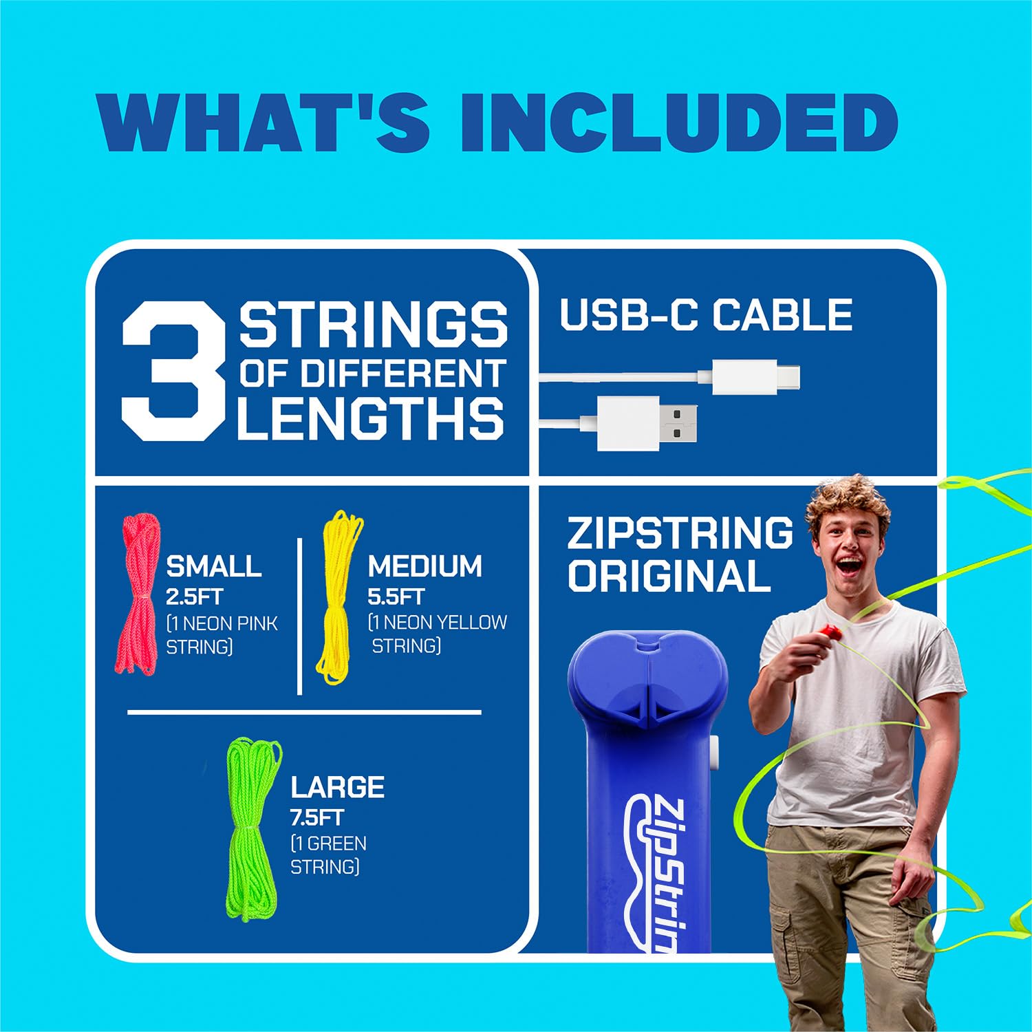 ZipString Original packaging varies while remaining ready to play