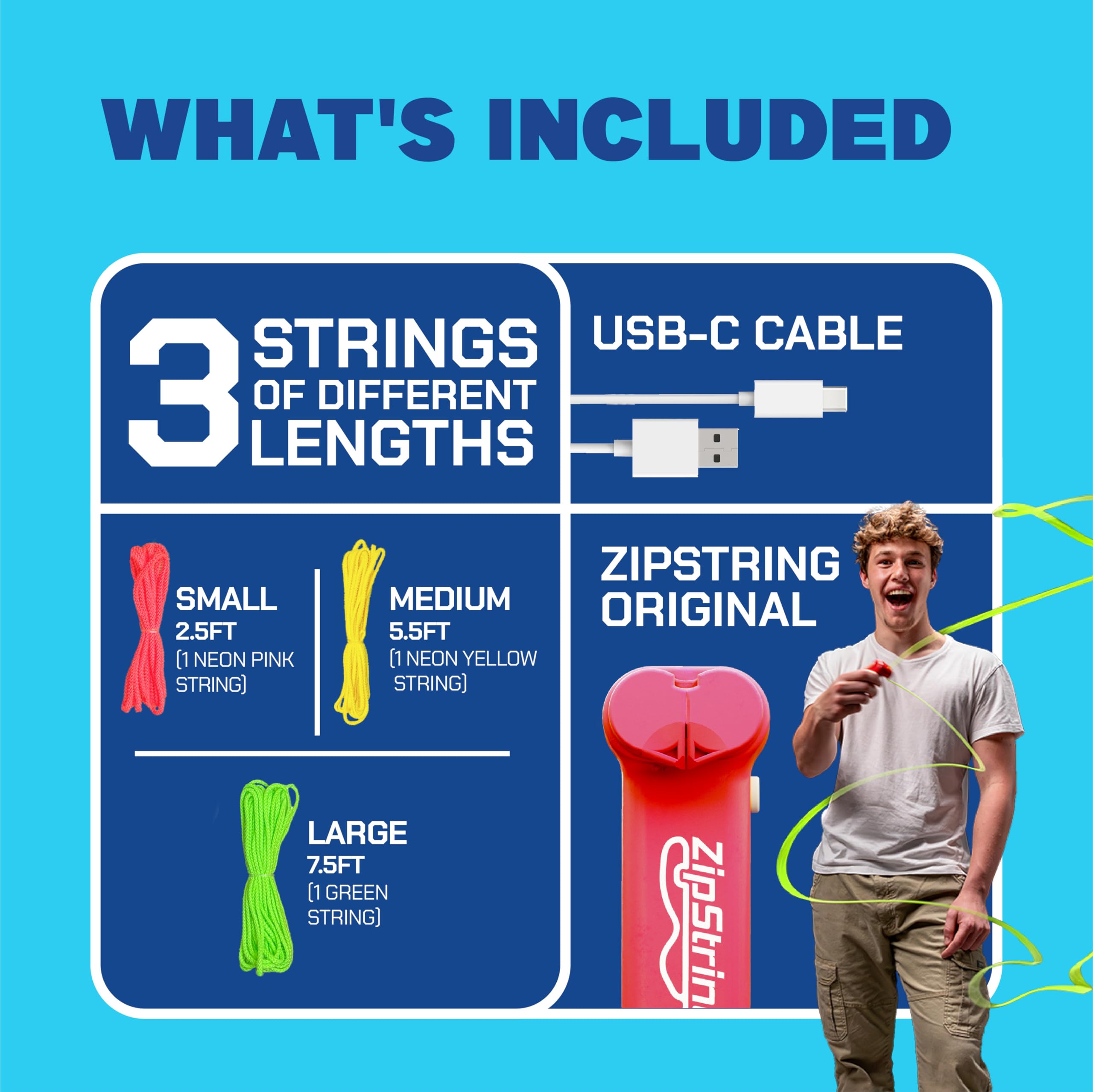 ZipString Original shark-tank-inspired gift option sparks curiosity and sharing.