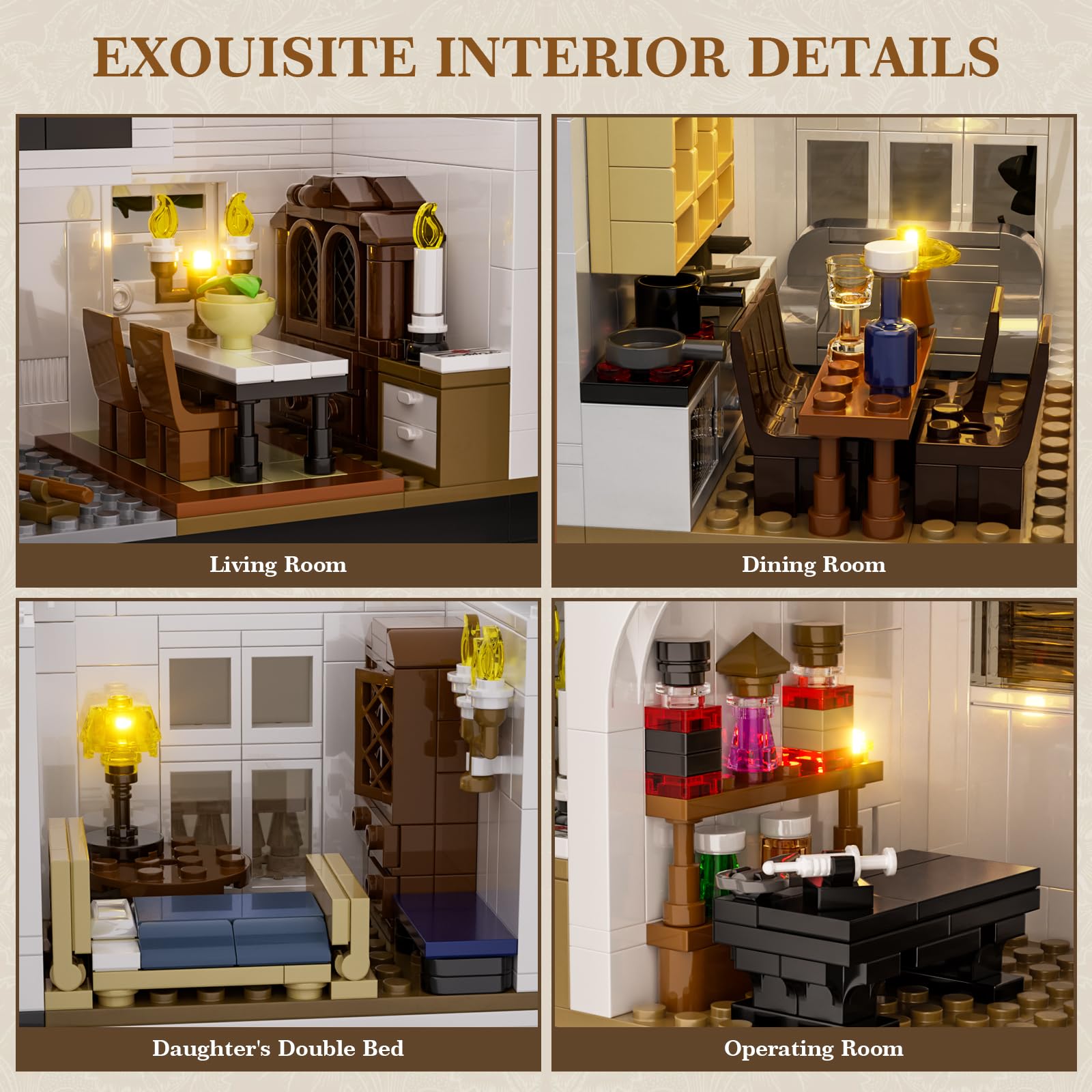 ZIQILIGHTING Magic House bedroom and study with cozy, realistic details