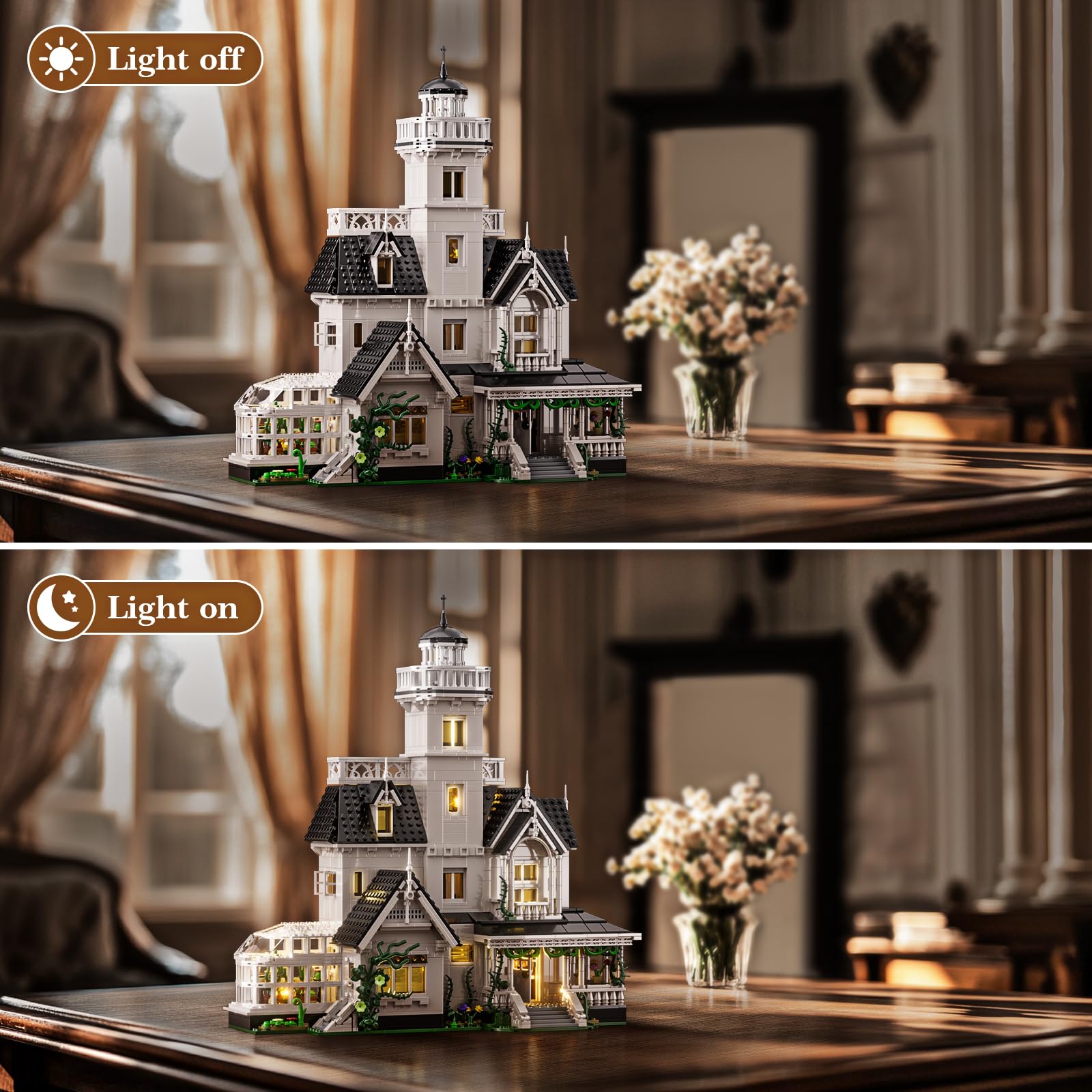 ZIQILIGHTING Magic House living room and dining area shown together for creative display