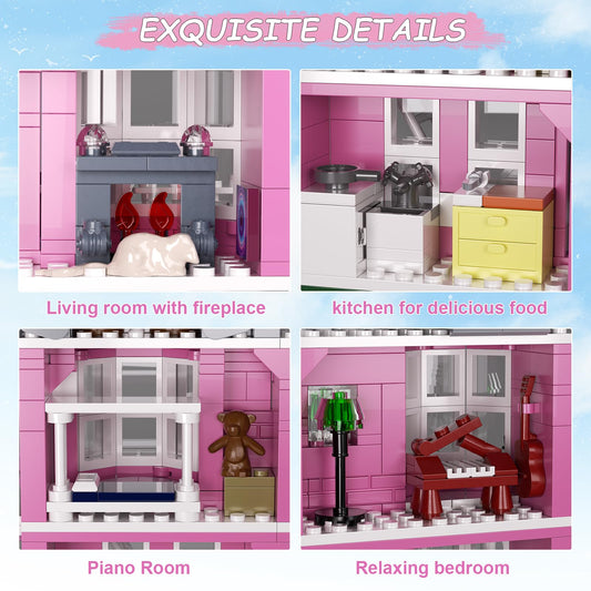 ZIQILIGHTING Pink Palace haunted elements add spooky charm for Halloween décor