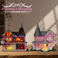 ZIQILIGHTING Pink Palace roof with dome windows adds fairy-tale charm and light accents.