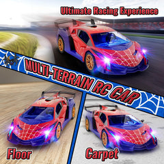 ZIROKAY Spider RC car intuitive controls suit young drivers.
