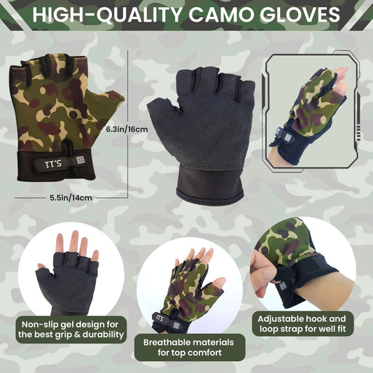 ZIRSENG camo gloves providing grip during role play