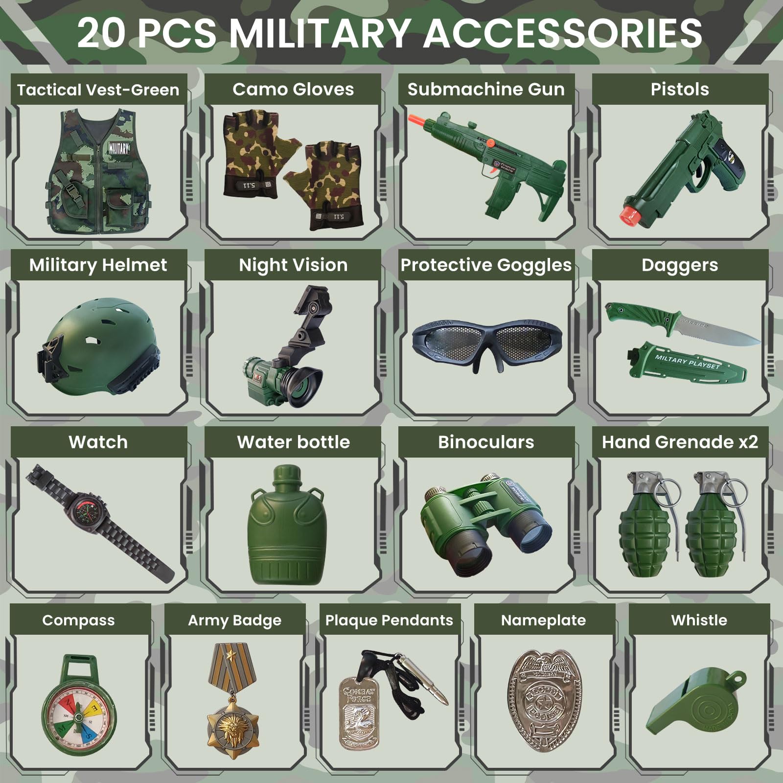 ZIRSENG helmet completing the soldier look for kids