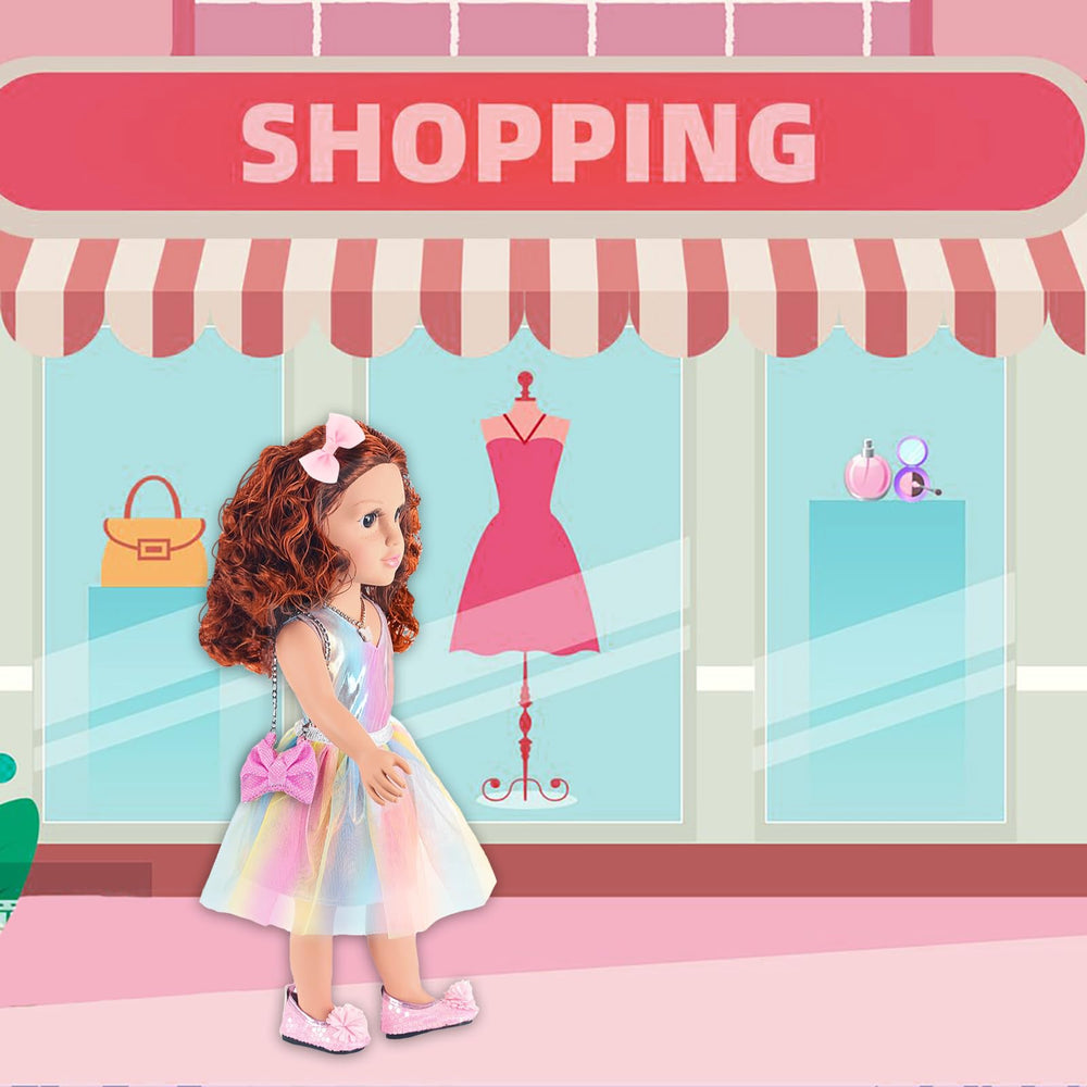 ZITA ELEMENT 18-inch doll Poseable body enables lifelike posing and play.