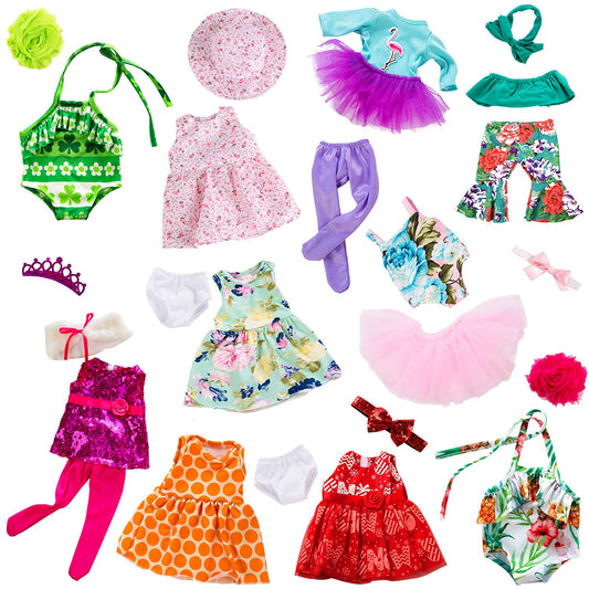 ZITA ELEMENT 18-inch doll clothes set mix-and-match outfits for creative storytelling.