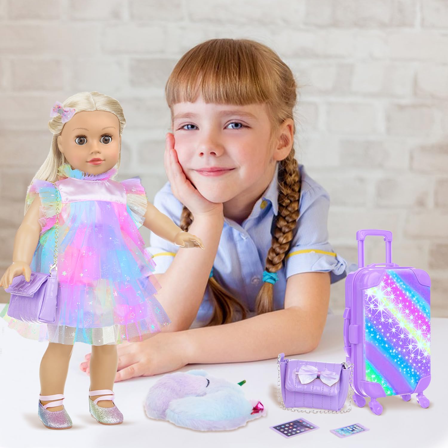 Zita Element 18inch doll dance shoes completing travel outfits