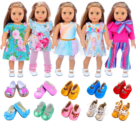 ZITA ELEMENT 18-inch doll outfits five-sets for versatile daily play