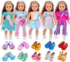 ZITA ELEMENT 18-inch doll outfits five-sets for versatile daily play