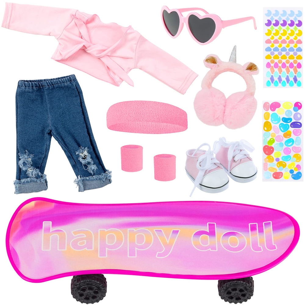 ZITA ELEMENT 18-inch doll shoes complete the sporty look with secure fit.