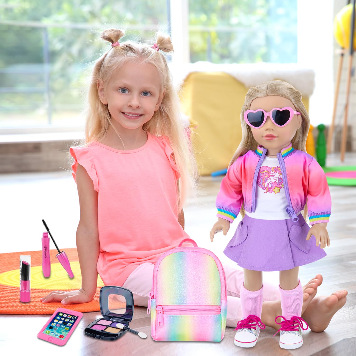 ZITA ELEMENT doll boots and socks complete chic outfits for 18-inch dolls.