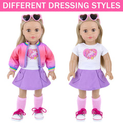 ZITA ELEMENT makeup palette and lipstick for 18-inch dolls encourage creative play.