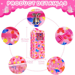 ZITA ELEMENT butterfly-pattern carrier bag highlights pink design and portable display for pretend play