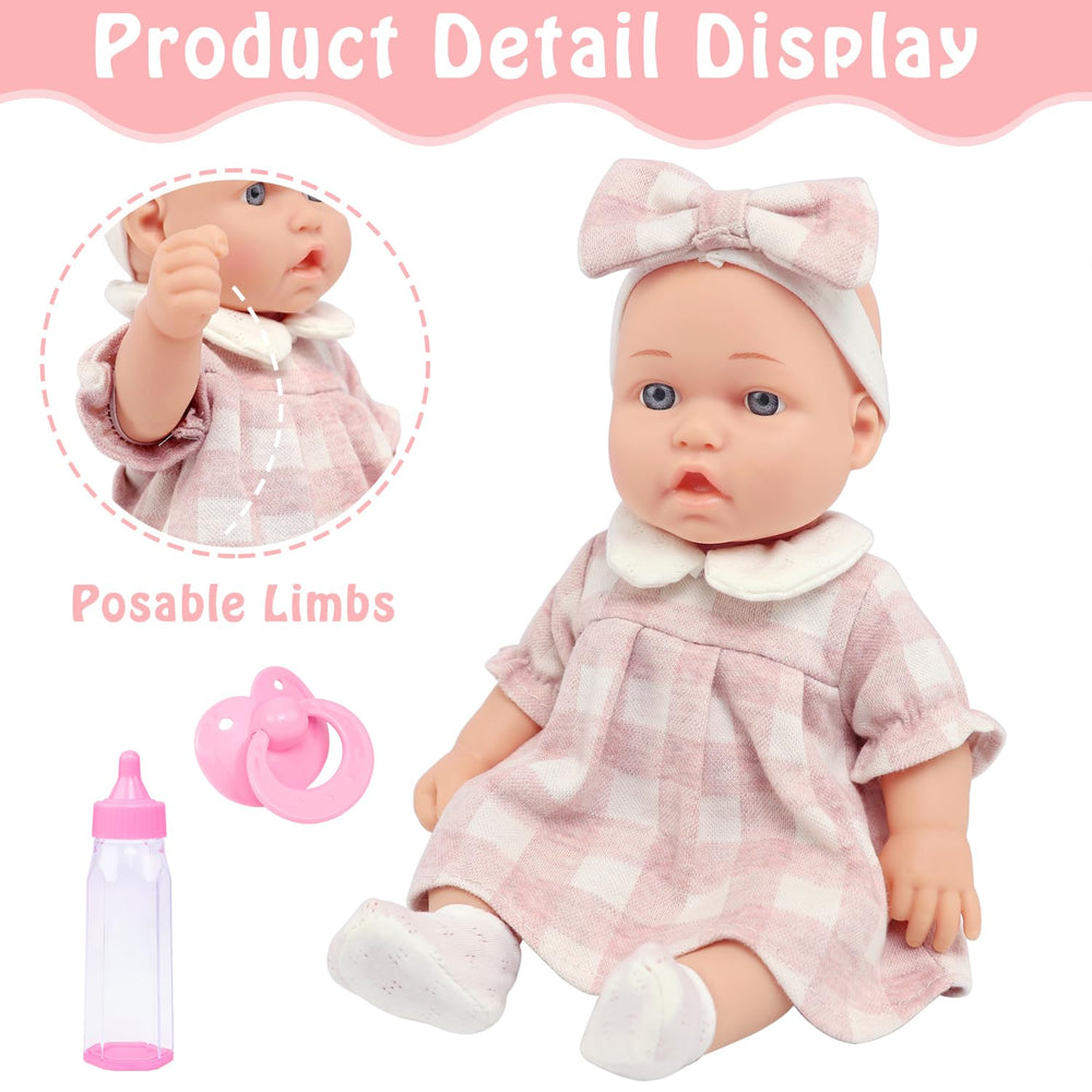 ZITA ELEMENT classic checkered skirt expands doll wardrobe for mix-and-match storytelling.