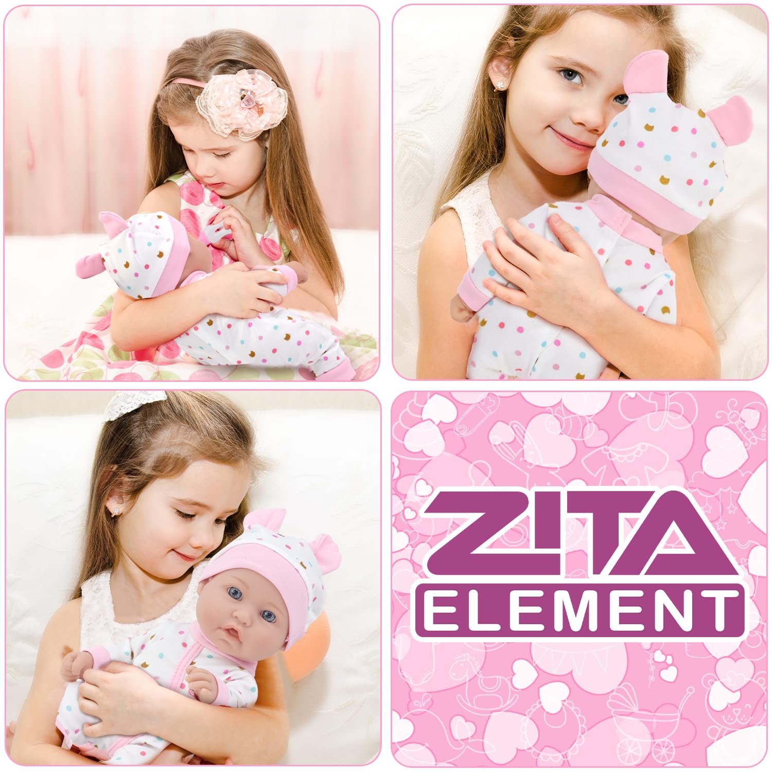 ZITA ELEMENT soft doll blanket adds cozy comfort for play