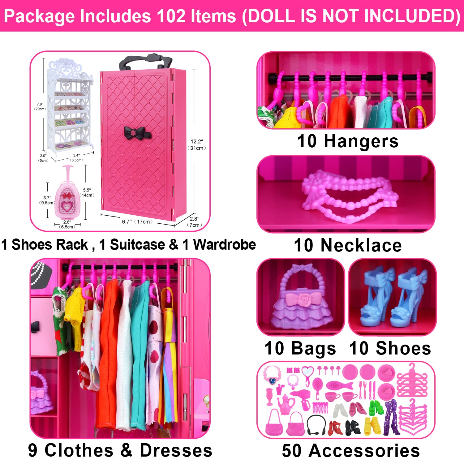 ZITA ELEMENT doll clothes and dresses for mix-and-match fashion play