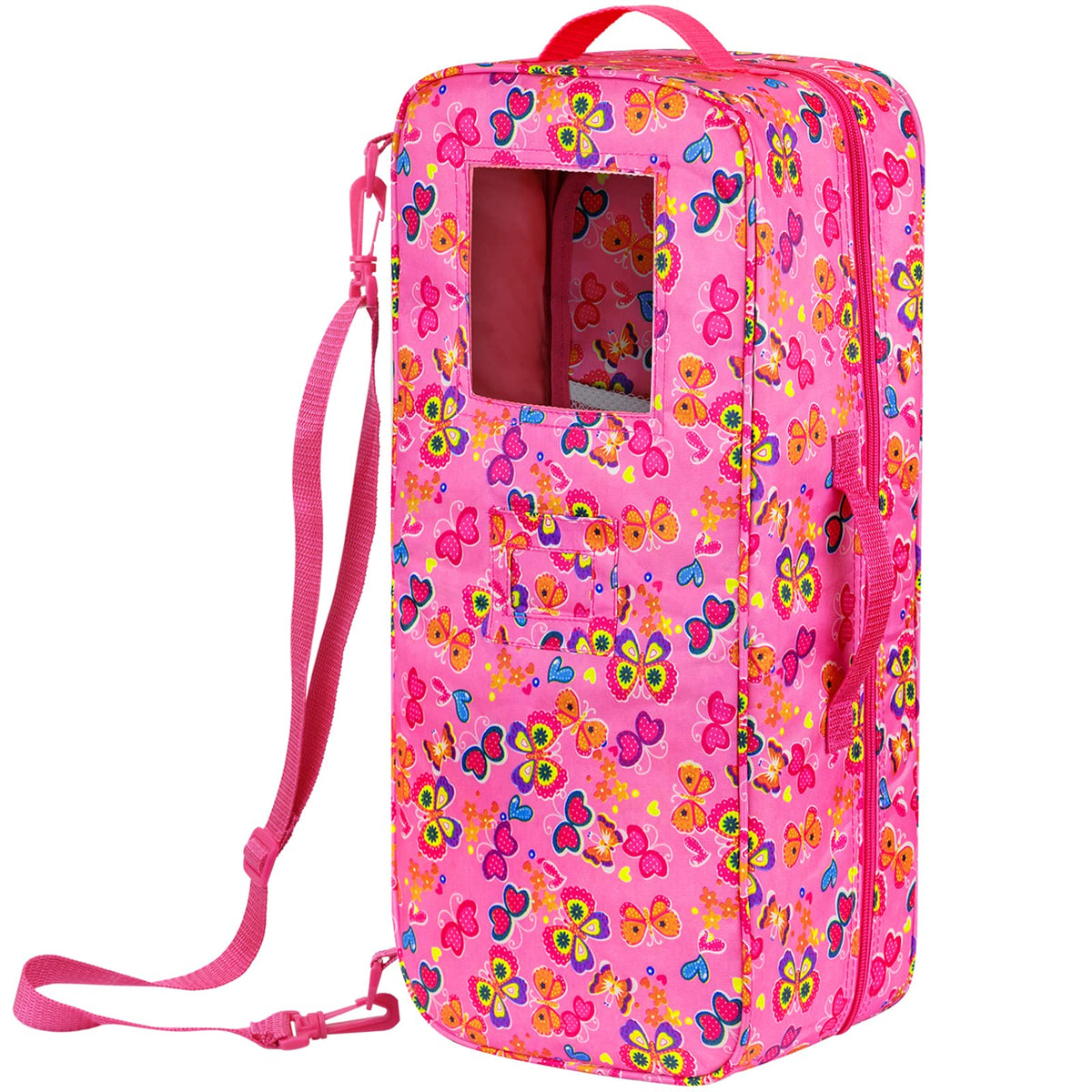 ZITA ELEMENT doll travel carrier case crossbody keeps dolls accessible on the go