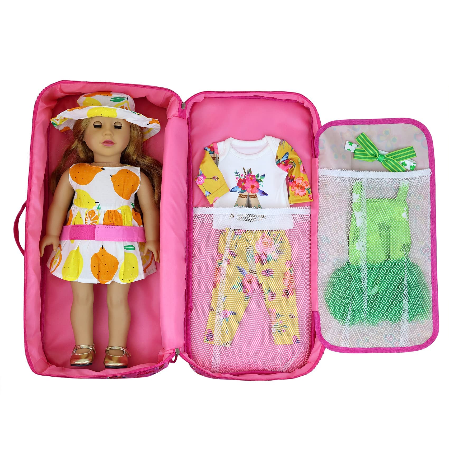 ZITA ELEMENT pink butterfly pattern adds playful style