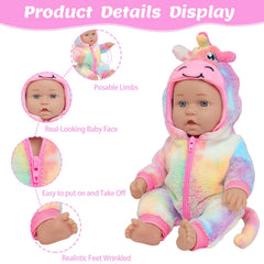 ZITA ELEMENT doll with pacifier accessory for nurturing play