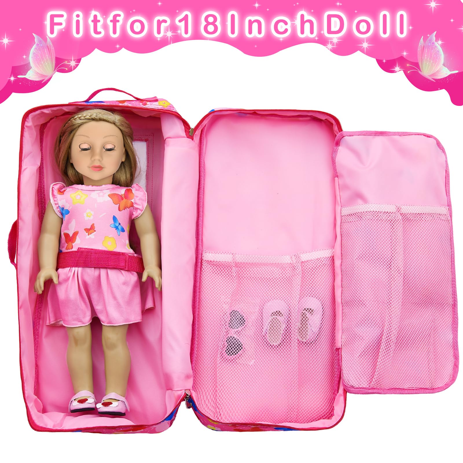 ZITA ELEMENT durable nylon protects dolls during travel and reduces mess