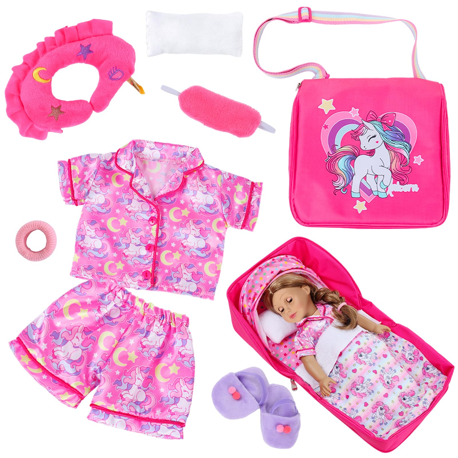 ZITA ELEMENT rainbow pony handbag provides a cheerful carry option for dolls and gear.