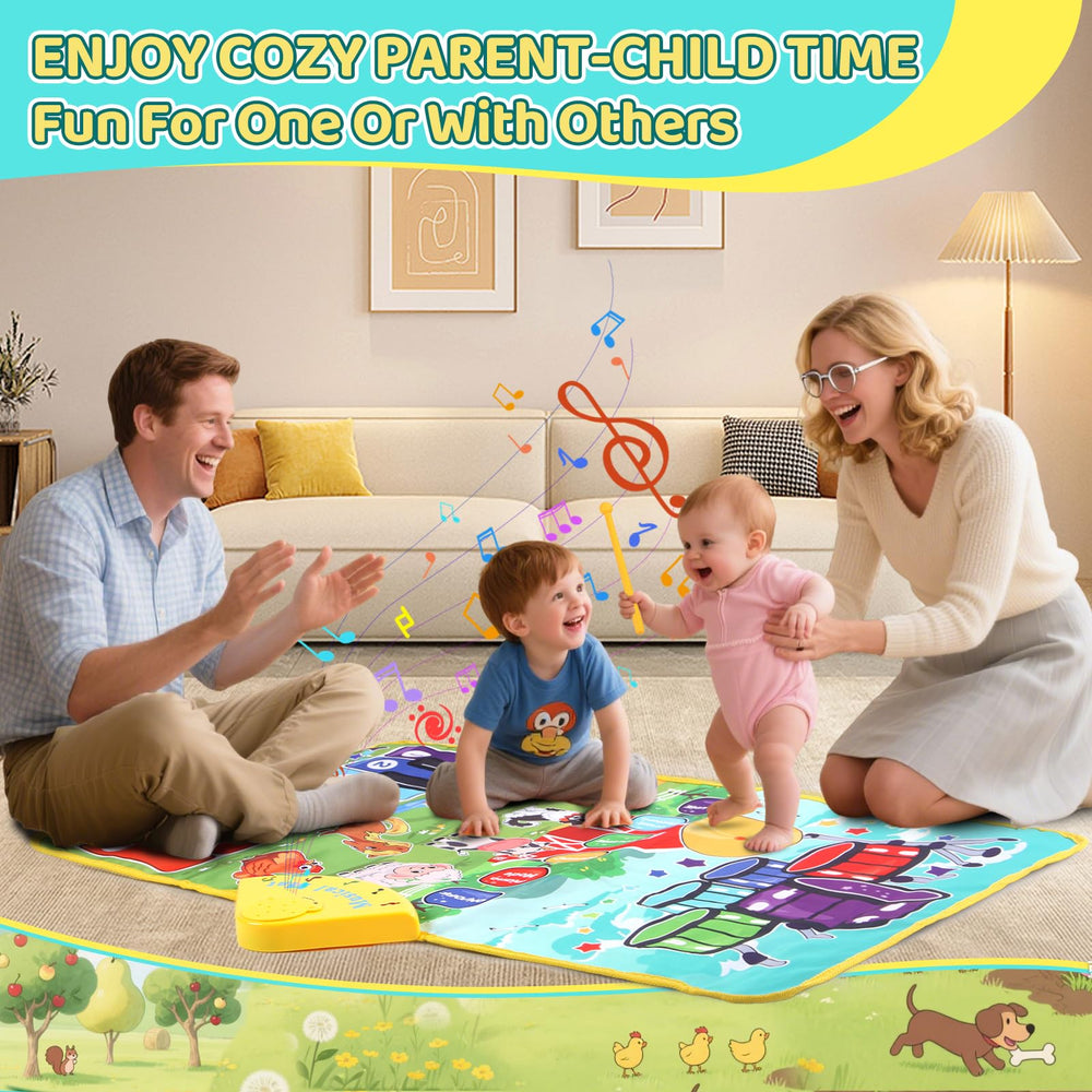 Zitranse 3-in-1 Music Mat portable design folds easily for on-the-go music fun