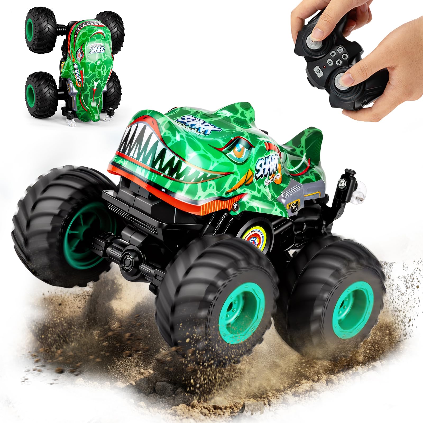 ZIYOGIFT 1:20 Monster Truck RC outdoors with stable control.