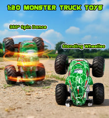 ZIYOGIFT Monster Truck performs 360° spins and stunts.