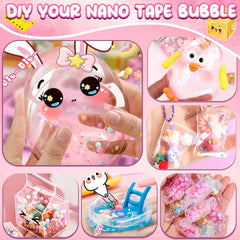 ZiZa Nano Tape Bubble Kit – safe materials for endless color-mixing bubble experiments.