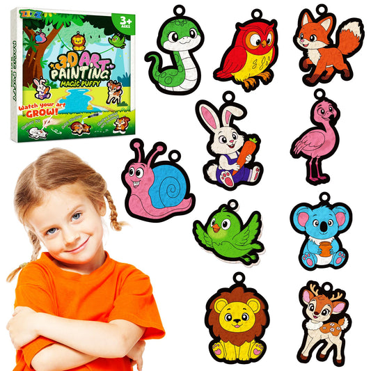 ZIZZ Aqua Puffs coloring designs ready for water activation