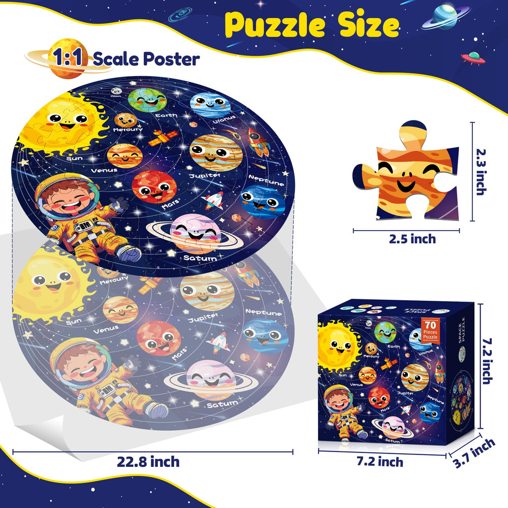 ZIZZ durable blue cardboard puzzle with smooth edges for safe play.