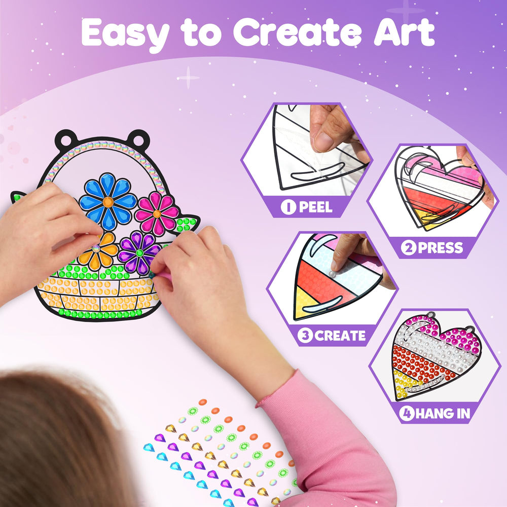ZIZZ Gem Sticker Pack with hundreds of gems for sparkling art