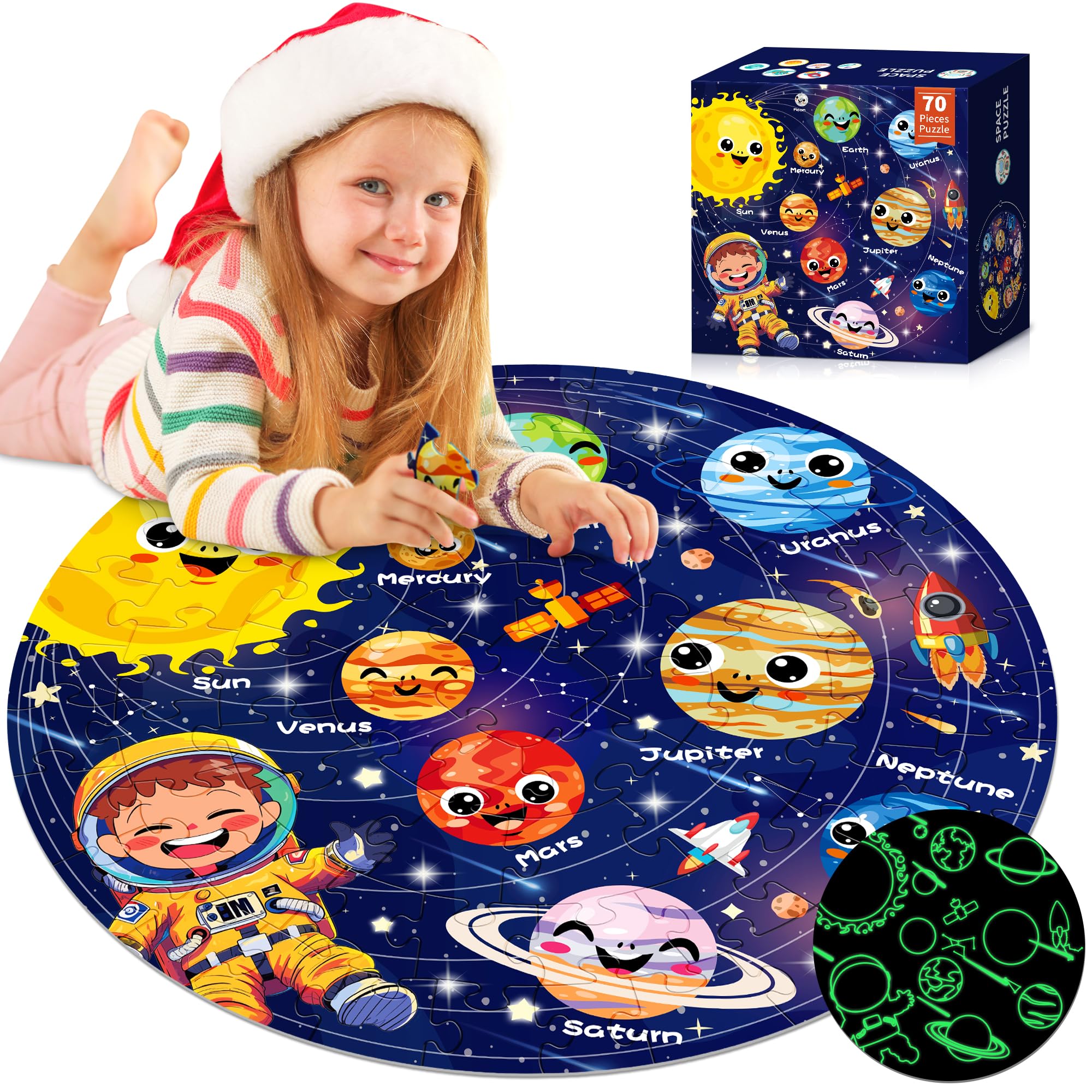 ZIZZ gift-boxed solar system puzzle makes a ready-to-gift educational toy.