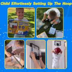 ZIZZ pro-style rim delivers satisfying dunk feel for kids.