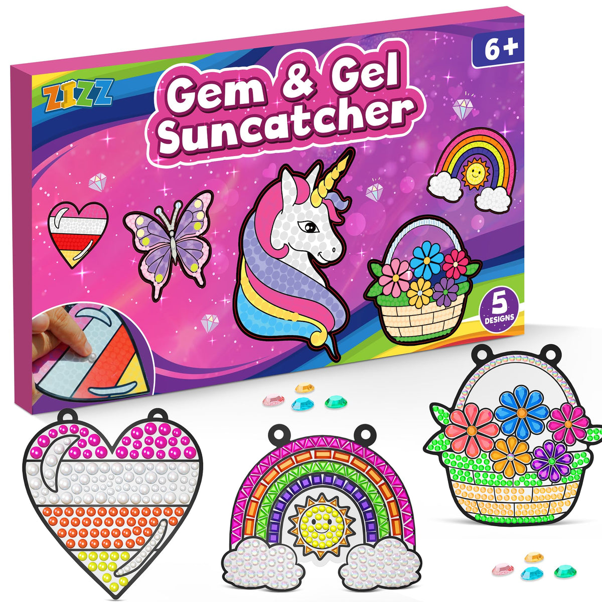 ZIZZ Window Art Suncatcher Butterfly design for imaginative play